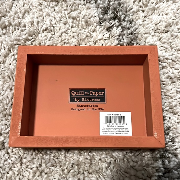 Distressed “Thankful Grateful Wine” Standing Wood Sign - Picture 3 of 10